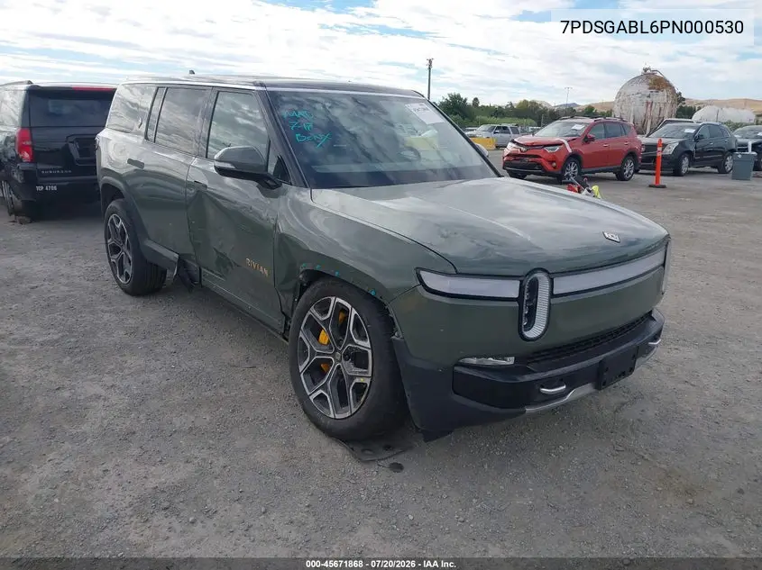 2023 Rivian R1S Launch Edition VIN: 7PDSGABL6PN000530 Lot: 45671868