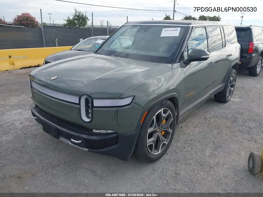 2023 Rivian R1S Launch Edition VIN: 7PDSGABL6PN000530 Lot: 45671868