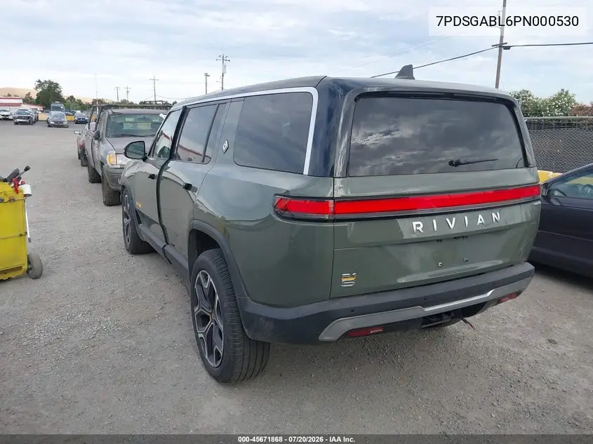 2023 Rivian R1S Launch Edition VIN: 7PDSGABL6PN000530 Lot: 45671868