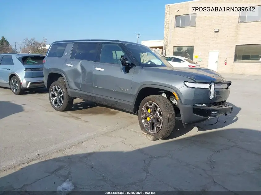 2024 Rivian R1S Adventure Quad Motor Large Pack VIN: 7PDSGABA1RN039642 Lot: 44304483