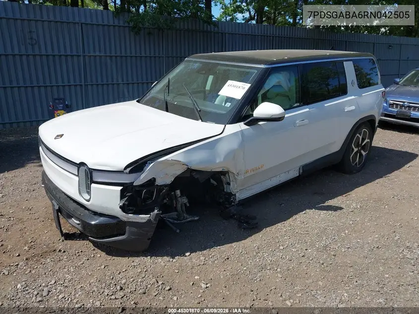 2024 Rivian R1S Adventure Quad Motor Large Pack VIN: 7PDSGABA6RN042505 Lot: 45301870