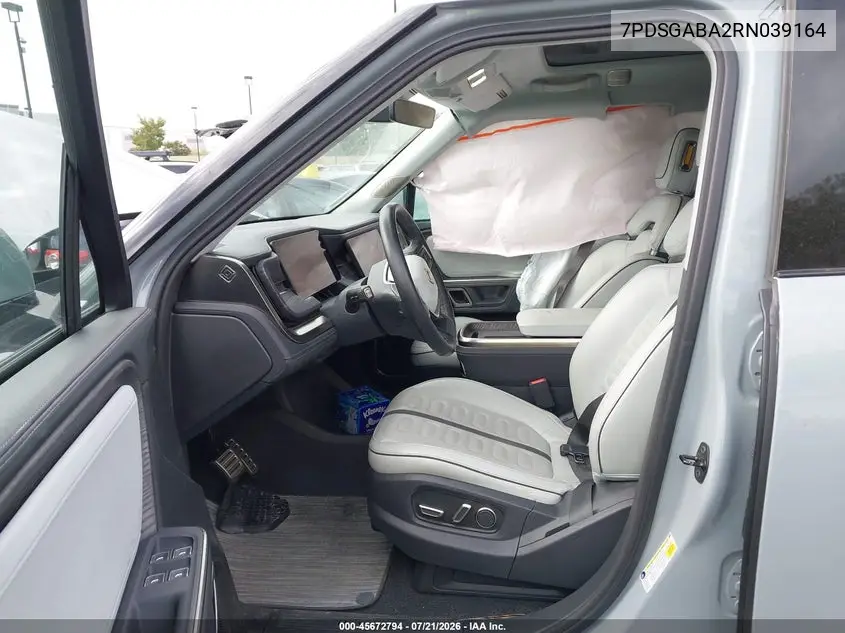2024 Rivian R1S Adventure Quad Motor Large Pack VIN: 7PDSGABA2RN039164 Lot: 45672794