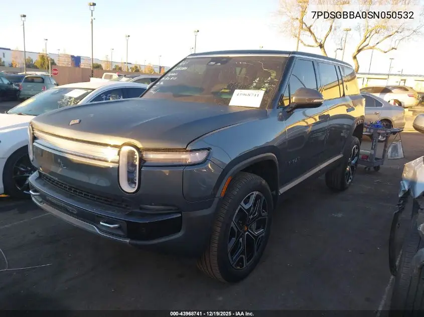 2025 Rivian R1S Adventure Dual Motor Large Pack/Adventure Dual Motor Max Pack VIN: 7PDSGBBA0SN050532 Lot: 43968741