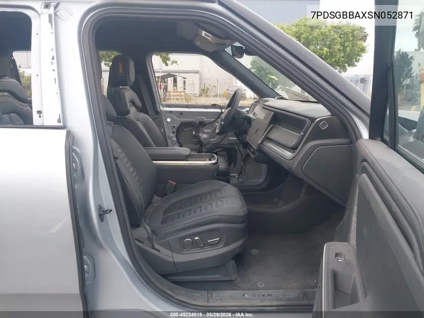 2025 Rivian R1S Adventure Dual Motor Large Pack/Adventure Dual Motor Max Pack VIN: 7PDSGBBAXSN052871 Lot: 45234519
