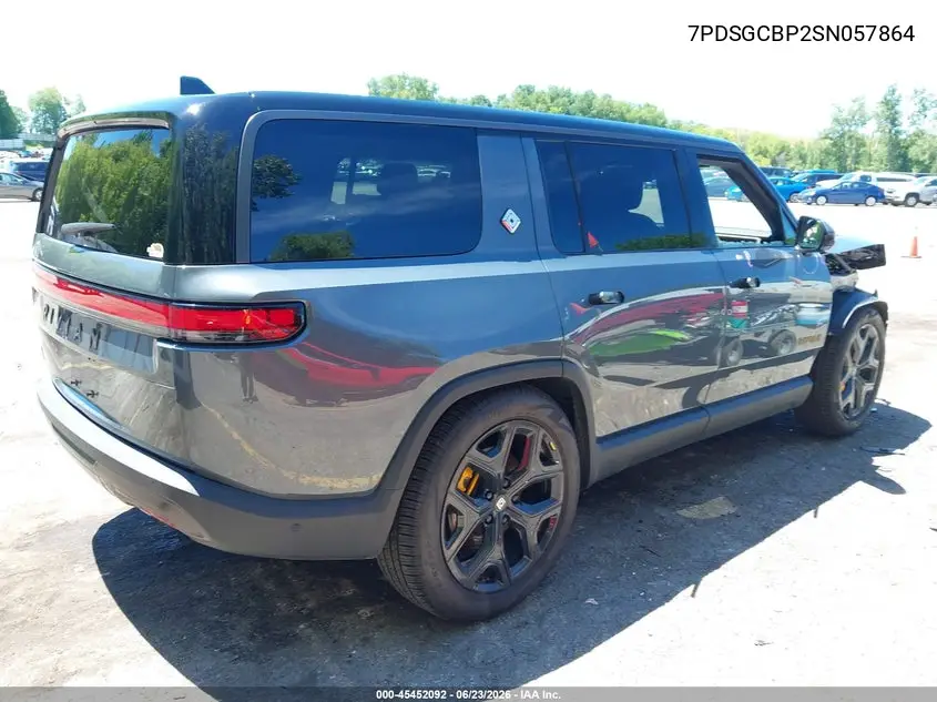 2025 Rivian R1S Ascend Tri Motor Max Pack/Premium Tri Motor Max Pack VIN: 7PDSGCBP2SN057864 Lot: 45452092