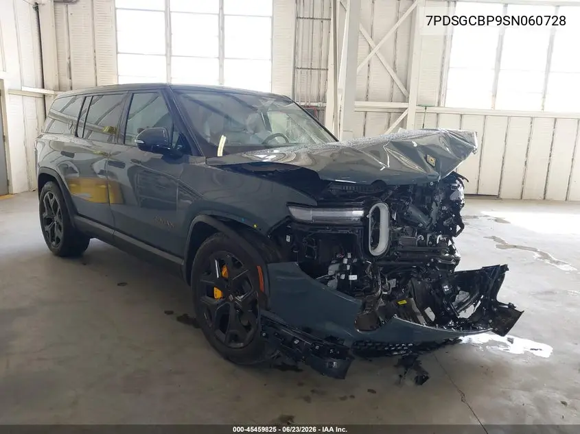 2025 Rivian R1S Ascend Tri Motor Max Pack/Premium Tri Motor Max Pack VIN: 7PDSGCBP9SN060728 Lot: 45459825