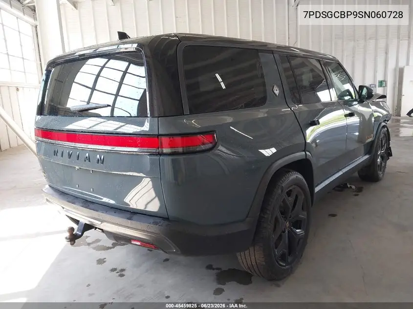 2025 Rivian R1S Ascend Tri Motor Max Pack/Premium Tri Motor Max Pack VIN: 7PDSGCBP9SN060728 Lot: 45459825