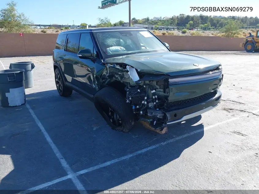 2025 Rivian R1S Adventure Dual Motor Large Pack/Adventure Dual Motor Max Pack VIN: 7PDSGBBAXSN069279 Lot: 45531257