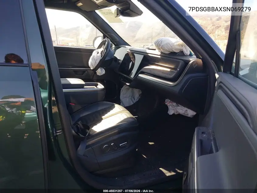 2025 Rivian R1S Adventure Dual Motor Large Pack/Adventure Dual Motor Max Pack VIN: 7PDSGBBAXSN069279 Lot: 45531257
