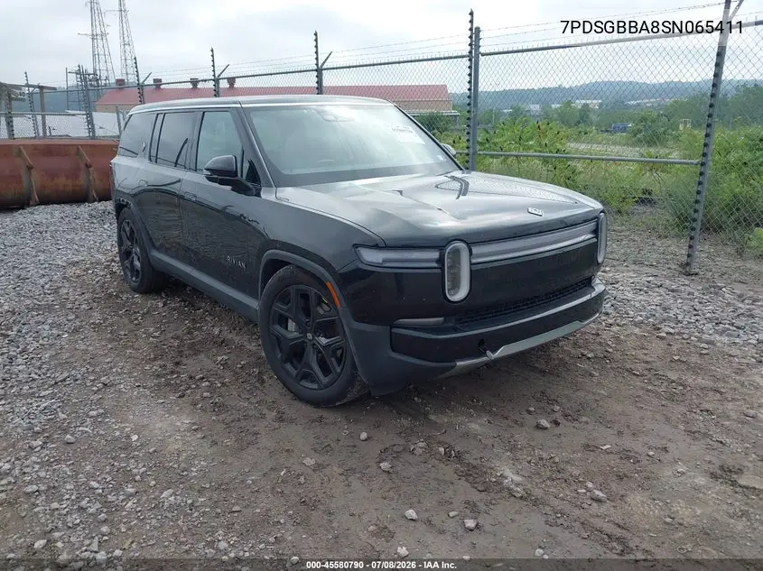 2025 Rivian R1S Adventure Dual Motor Large Pack/Adventure Dual Motor Max Pack VIN: 7PDSGBBA8SN065411 Lot: 45580790