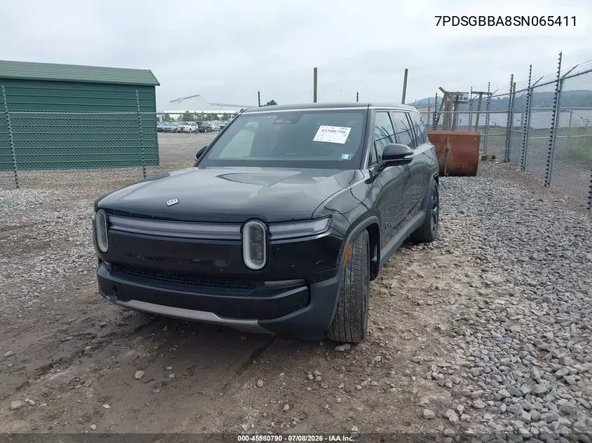 2025 Rivian R1S Adventure Dual Motor Large Pack/Adventure Dual Motor Max Pack VIN: 7PDSGBBA8SN065411 Lot: 45580790