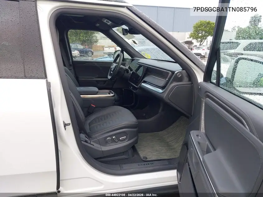 2026 Rivian R1S Dual Motor Max Pack/Performance Dual Motor Max Pack VIN: 7PDSGCBA1TN085796 Lot: 44922108