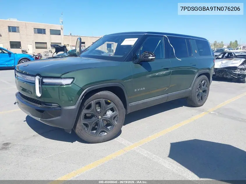 2026 Rivian R1S Dual Motor Standard Pack VIN: 7PDSGGBA9TN076206 Lot: 45388840