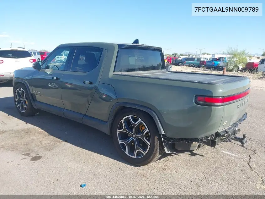 2022 Rivian R1T Launch Edition VIN: 7FCTGAAL9NN009789 Lot: 44800862
