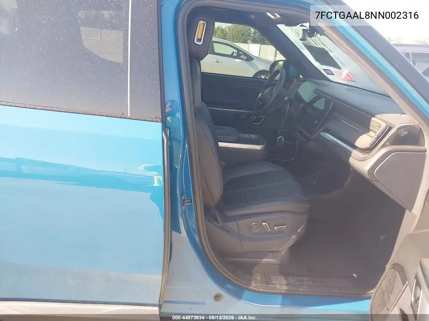 2022 Rivian R1T Launch Edition VIN: 7FCTGAAL8NN002316 Lot: 44973834