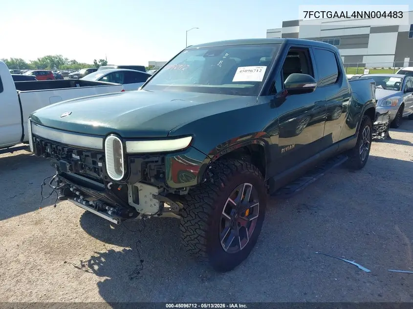 2022 Rivian R1T Launch Edition VIN: 7FCTGAAL4NN004483 Lot: 45096712