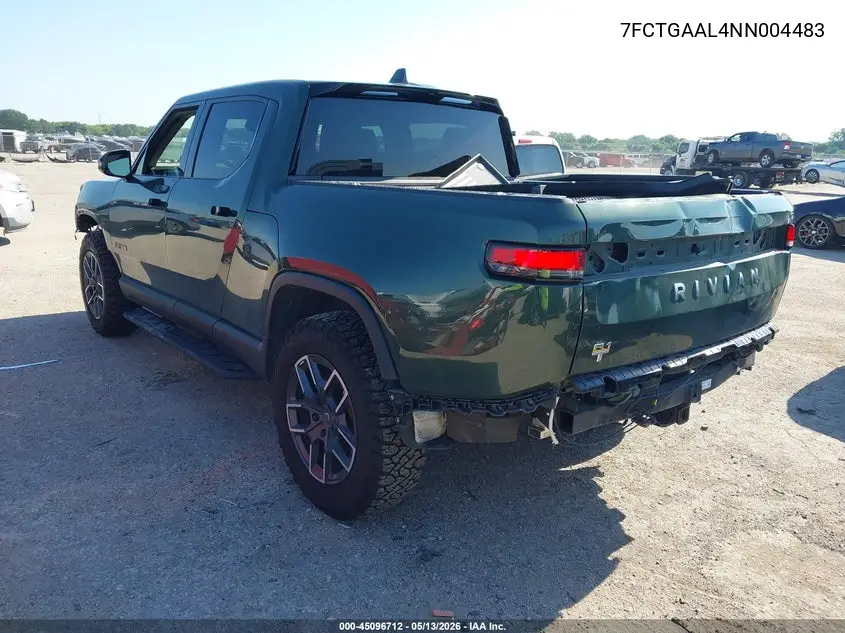 2022 Rivian R1T Launch Edition VIN: 7FCTGAAL4NN004483 Lot: 45096712
