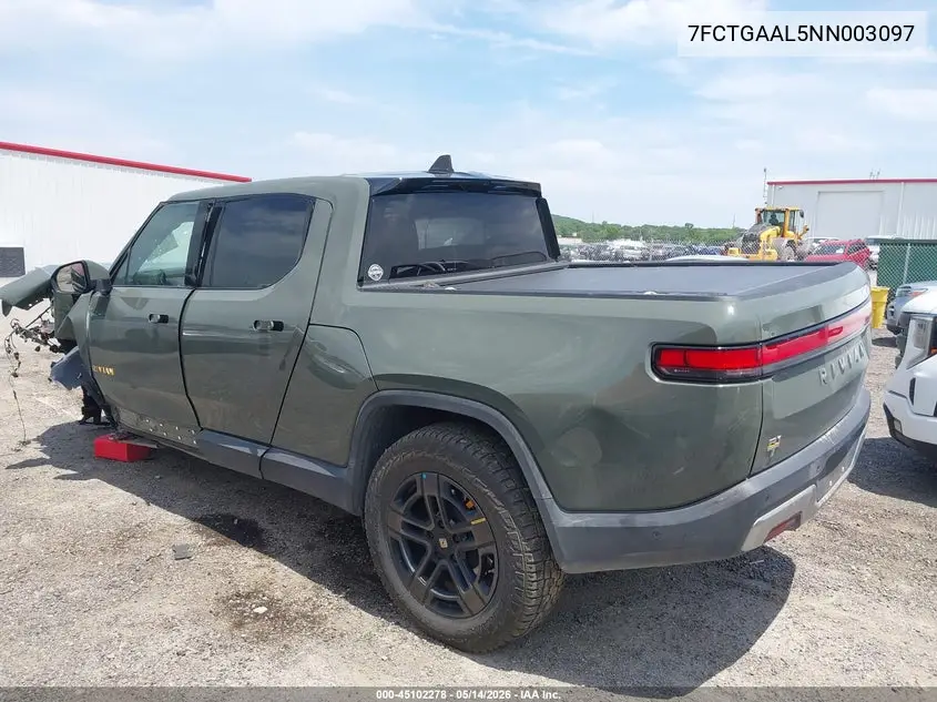2022 Rivian R1T Launch Edition VIN: 7FCTGAAL5NN003097 Lot: 45102278