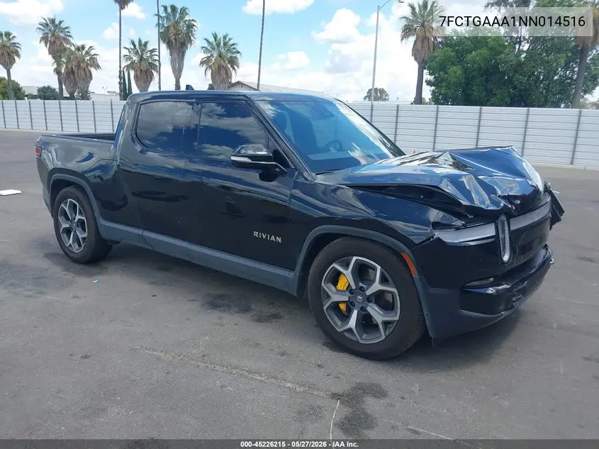 2022 Rivian R1T Adventure VIN: 7FCTGAAA1NN014516 Lot: 45226215