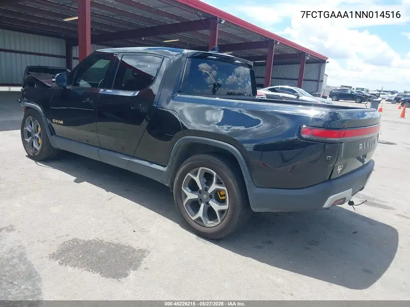 2022 Rivian R1T Adventure VIN: 7FCTGAAA1NN014516 Lot: 45226215