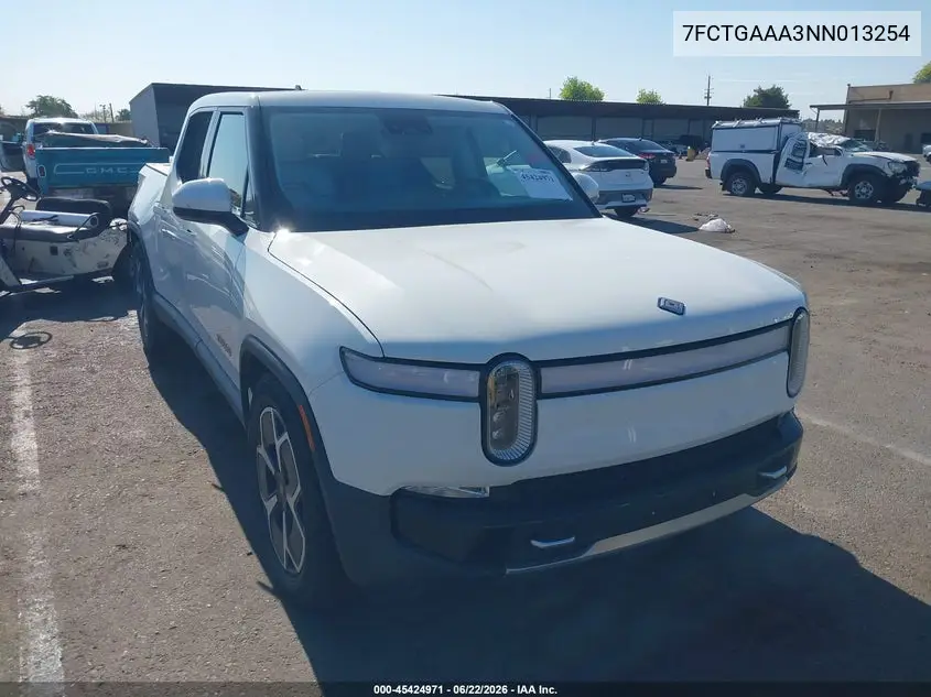 2022 Rivian R1T Adventure VIN: 7FCTGAAA3NN013254 Lot: 45424971