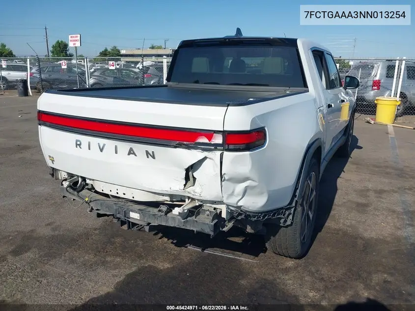 2022 Rivian R1T Adventure VIN: 7FCTGAAA3NN013254 Lot: 45424971
