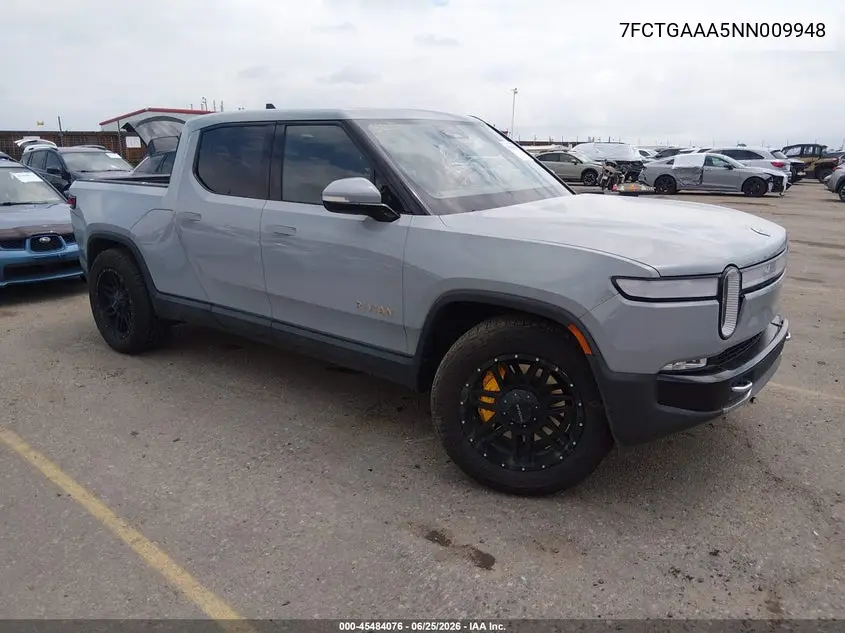2022 Rivian R1T Adventure VIN: 7FCTGAAA5NN009948 Lot: 45484076