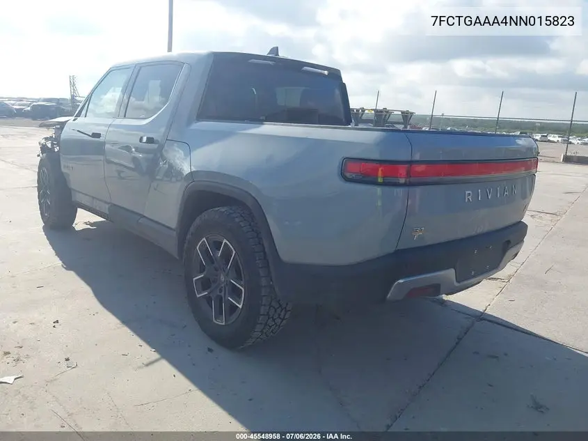 2022 Rivian R1T Adventure VIN: 7FCTGAAA4NN015823 Lot: 45548958