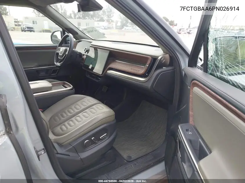 2023 Rivian R1T Adventure/Adventure Dual Motor Large Pack/Adventure Dual Motor Max Pack VIN: 7FCTGBAA6PN026914 Lot: 44768586