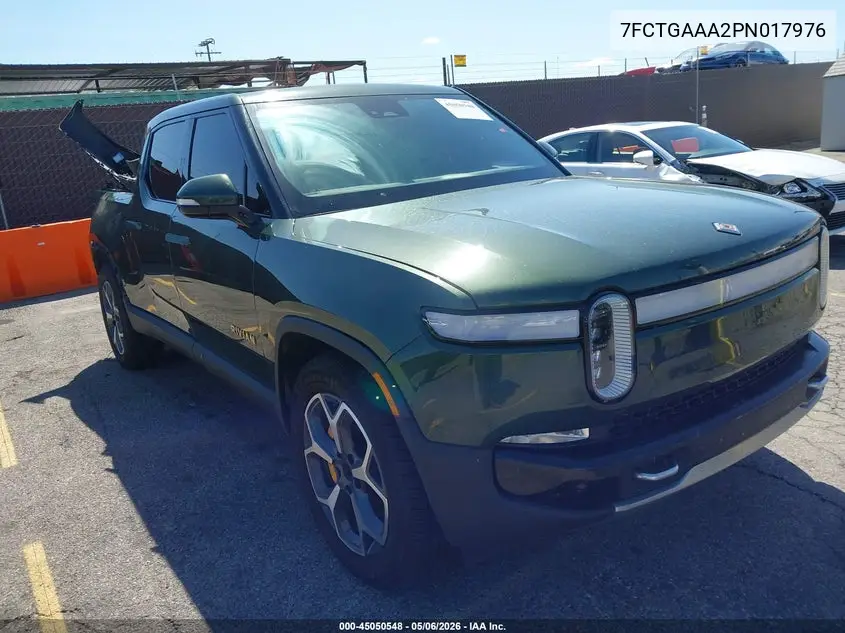 2023 Rivian R1T Adventure Quad Motor Large Pack VIN: 7FCTGAAA2PN017976 Lot: 45050548