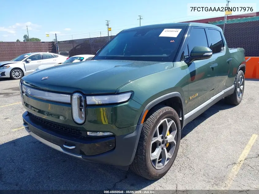 2023 Rivian R1T Adventure Quad Motor Large Pack VIN: 7FCTGAAA2PN017976 Lot: 45050548