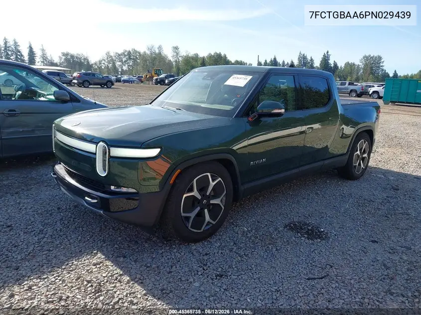 2023 Rivian R1T Adventure/Adventure Dual Motor Large Pack/Adventure Dual Motor Max Pack VIN: 7FCTGBAA6PN029439 Lot: 45365735