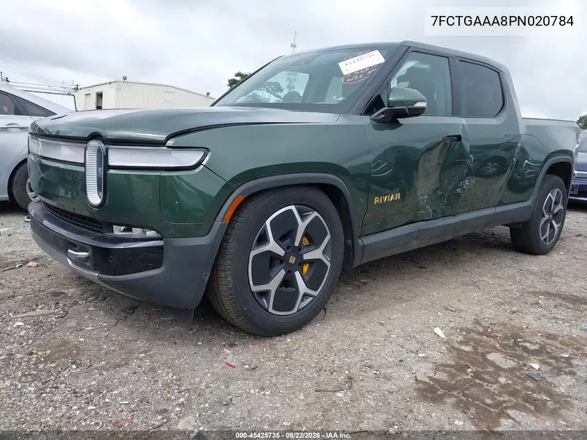 2023 Rivian R1T Adventure Quad Motor Large Pack VIN: 7FCTGAAA8PN020784 Lot: 45425735