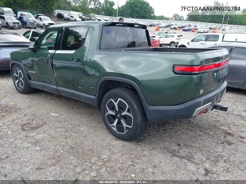 2023 Rivian R1T Adventure Quad Motor Large Pack VIN: 7FCTGAAA8PN020784 Lot: 45425735