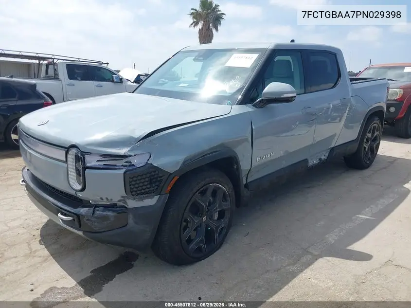 2023 Rivian R1T Adventure/Adventure Dual Motor Large Pack/Adventure Dual Motor Max Pack VIN: 7FCTGBAA7PN029398 Lot: 45507812