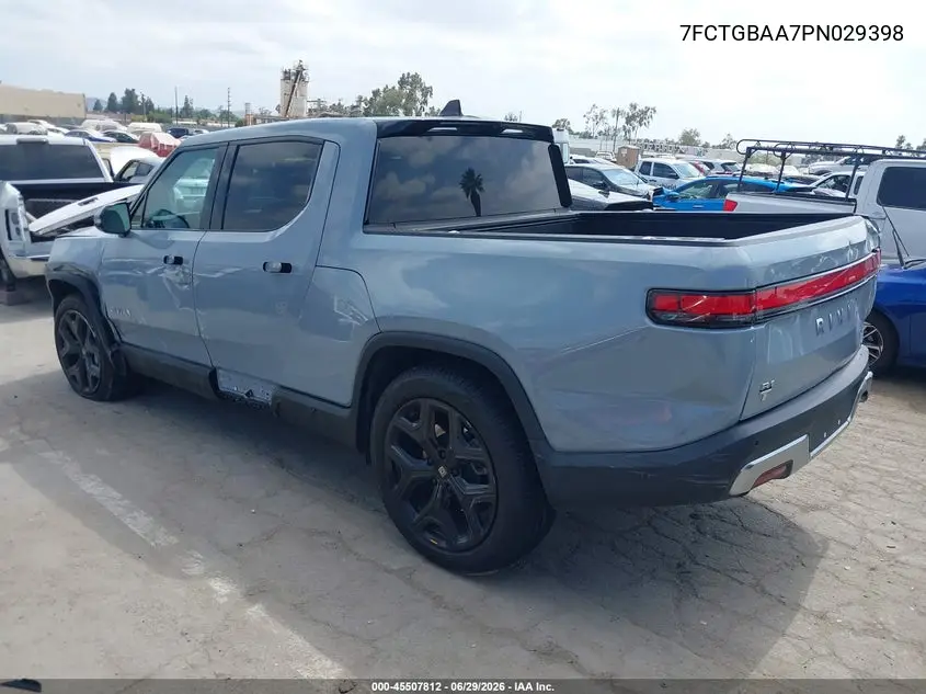 2023 Rivian R1T Adventure/Adventure Dual Motor Large Pack/Adventure Dual Motor Max Pack VIN: 7FCTGBAA7PN029398 Lot: 45507812