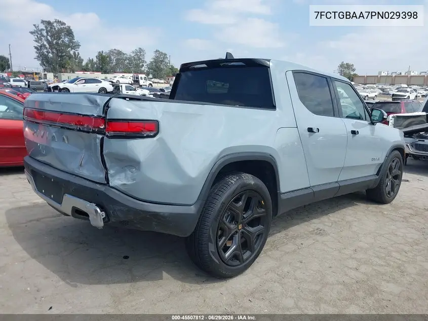 2023 Rivian R1T Adventure/Adventure Dual Motor Large Pack/Adventure Dual Motor Max Pack VIN: 7FCTGBAA7PN029398 Lot: 45507812