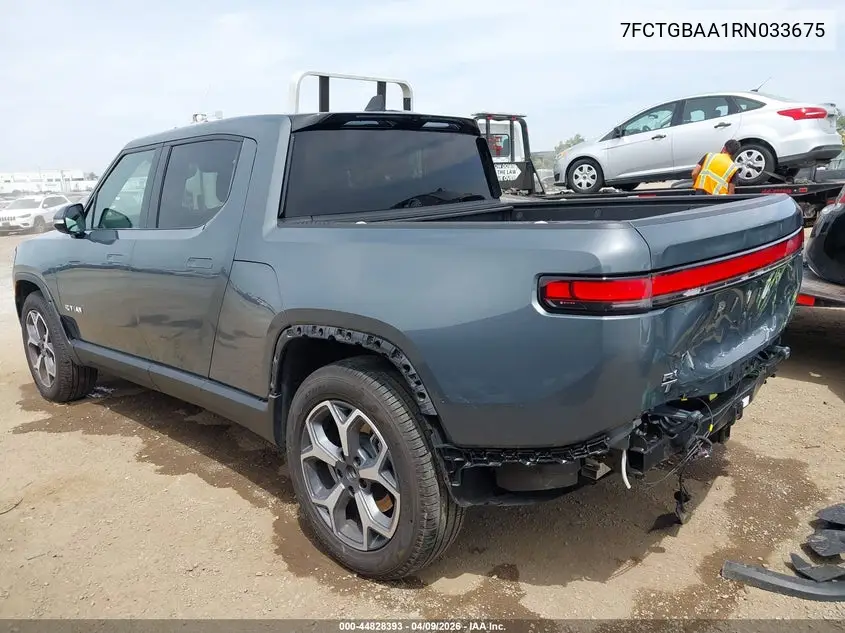 2024 Rivian R1T Adventure Dual Motor Large Pack/Adventure Dual Motor Perf Large Pack VIN: 7FCTGBAA1RN033675 Lot: 44828393