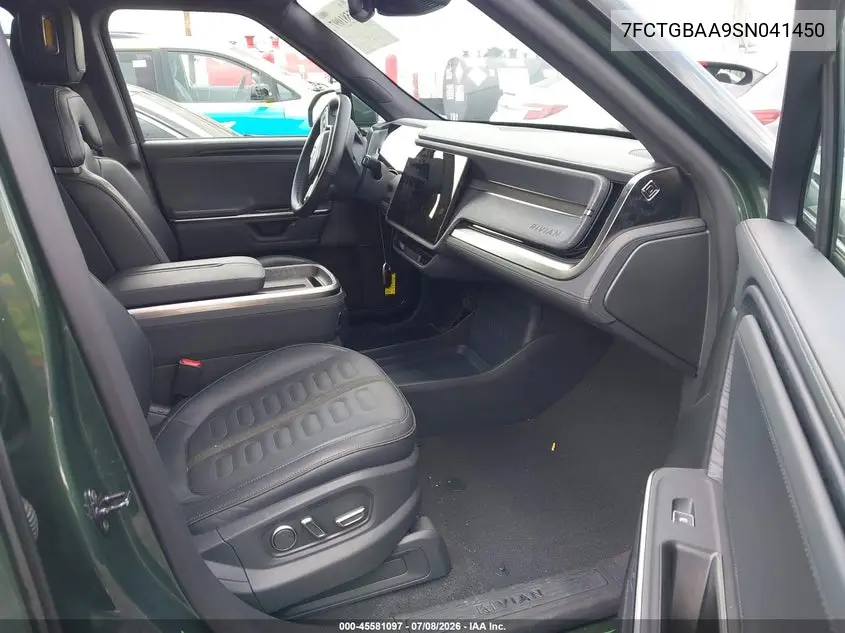 2025 Rivian R1T Adventure Dual Motor Large Pack/Adventure Dual Motor Max Pack VIN: 7FCTGBAA9SN041450 Lot: 45581097