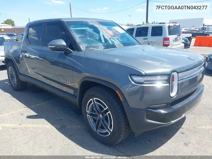 2026 Rivian R1T Dual Motor Standard Pack VIN: 7FCTGGAA0TN043277 Lot: 44931987