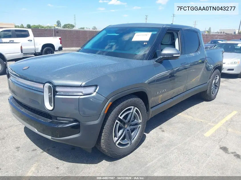 2026 Rivian R1T Dual Motor Standard Pack VIN: 7FCTGGAA0TN043277 Lot: 44931987
