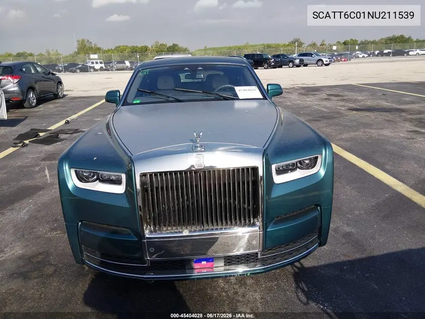 2022 Rolls-Royce Phantom VIN: SCATT6C01NU211539 Lot: 45404028
