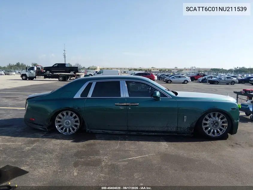 2022 Rolls-Royce Phantom VIN: SCATT6C01NU211539 Lot: 45404028