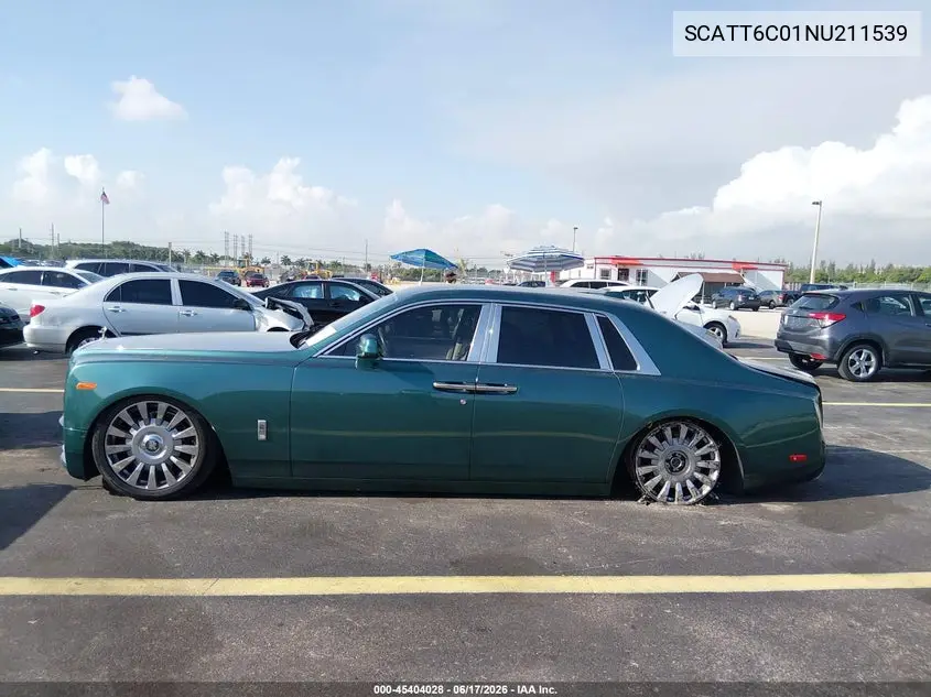 2022 Rolls-Royce Phantom VIN: SCATT6C01NU211539 Lot: 45404028