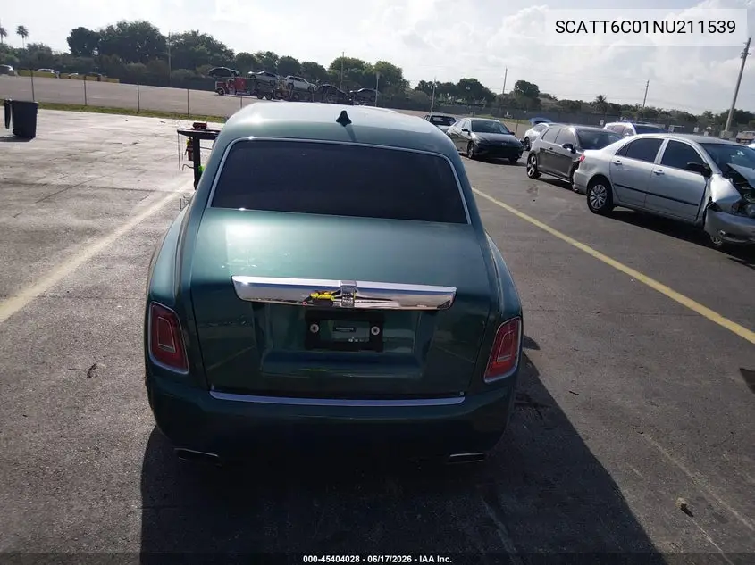 2022 Rolls-Royce Phantom VIN: SCATT6C01NU211539 Lot: 45404028
