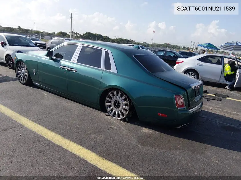 2022 Rolls-Royce Phantom VIN: SCATT6C01NU211539 Lot: 45404028