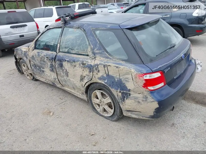 2005 Saab 9-2X Linear VIN: JF4GG61665H051357 Lot: 45370525