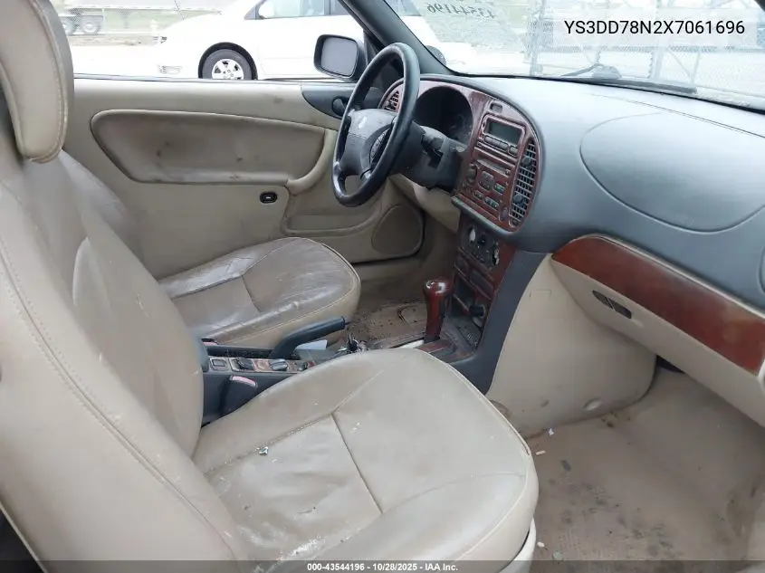 1999 Saab 9-3 VIN: YS3DD78N2X7061696 Lot: 43544196