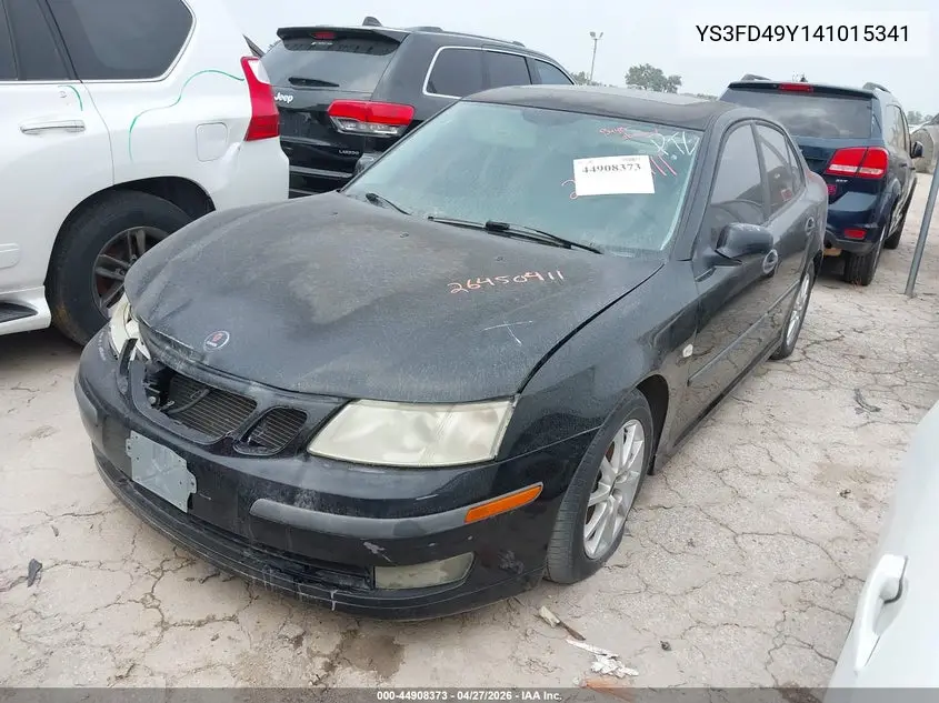 2004 Saab 9-3 Arc VIN: YS3FD49Y141015341 Lot: 44908373