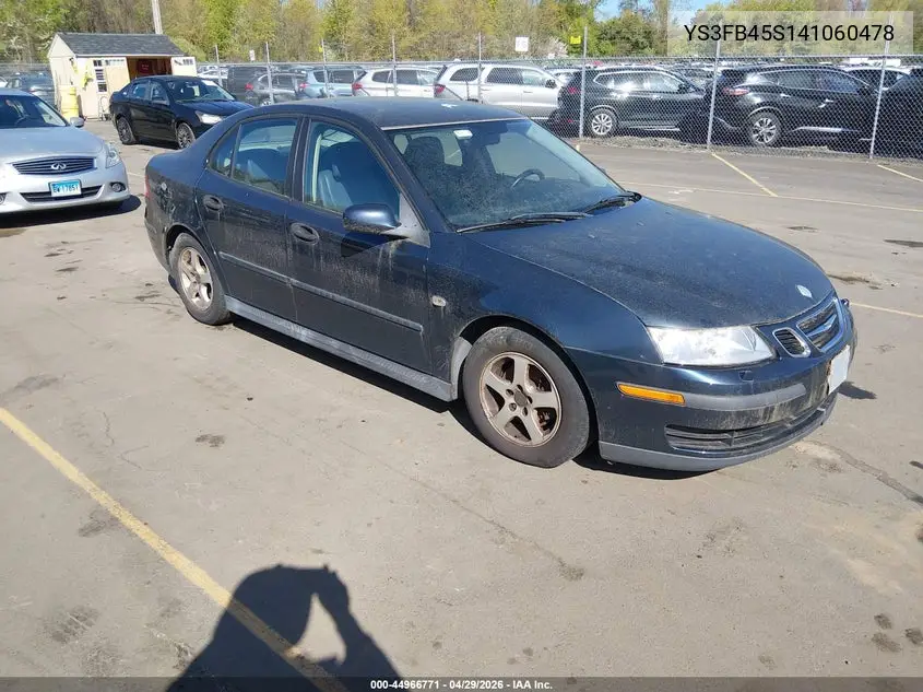 2004 Saab 9-3 Linear VIN: YS3FB45S141060478 Lot: 44966771